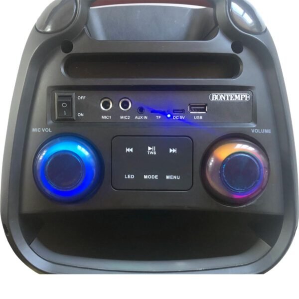 Cassa wireless con microfono wireless e luci RGB