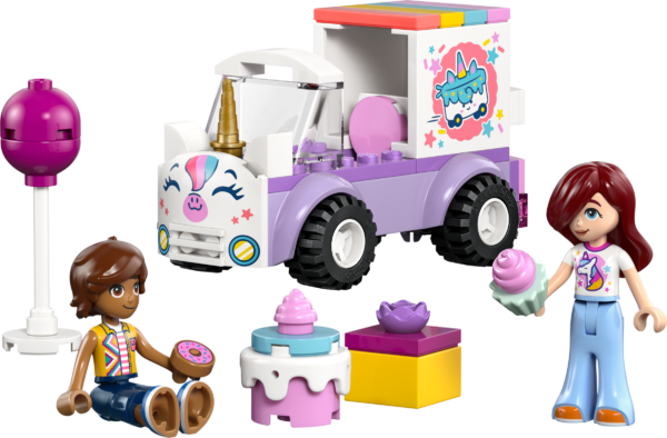 Lego friends auto-unicorno per consegna torte 42675