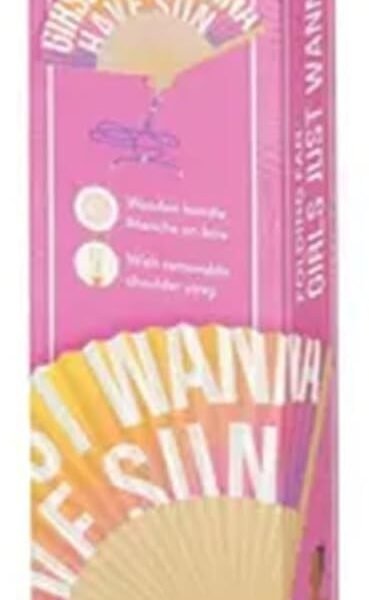 QUE CALOR! - VENTAGLIO PIEGHEVOLE - GIRLS JUST WANNA HAVE SUN
