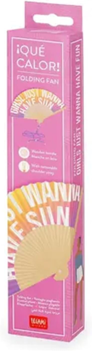 QUE CALOR! - VENTAGLIO PIEGHEVOLE - GIRLS JUST WANNA HAVE SUN