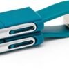 6-in-1 Keychain Charging Cable - Cavo Ric. Portachiavi 6 In 1 - Petrol