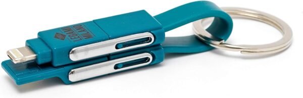 6-in-1 Keychain Charging Cable - Cavo Ric. Portachiavi 6 In 1 - Petrol
