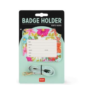 PORTA BADGE - BADGE HOLDER - FLOWERS