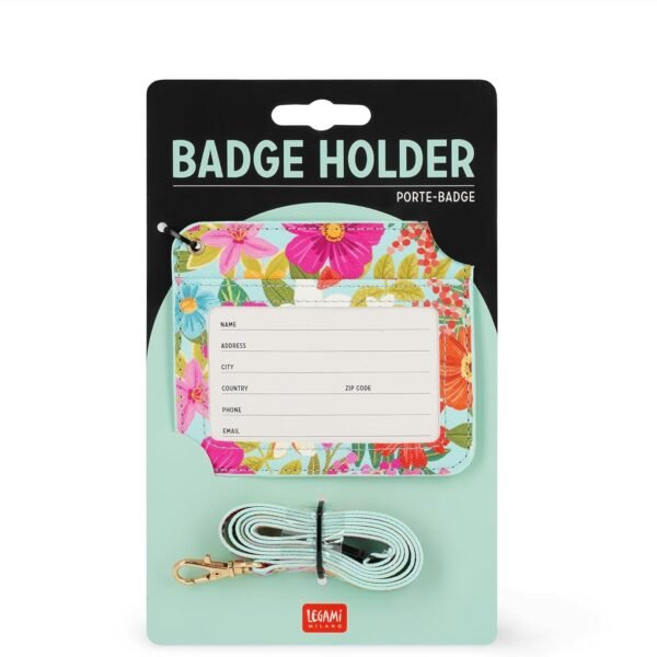 PORTA BADGE - BADGE
HOLDER - FLOWERS