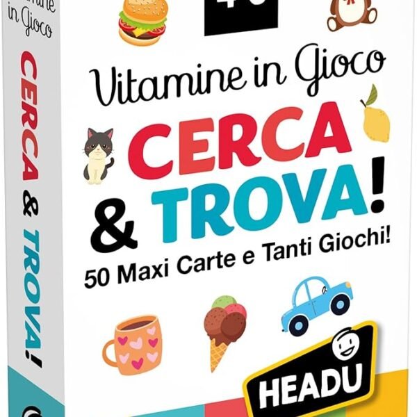 Carte vitamine in gioco cerca & trova