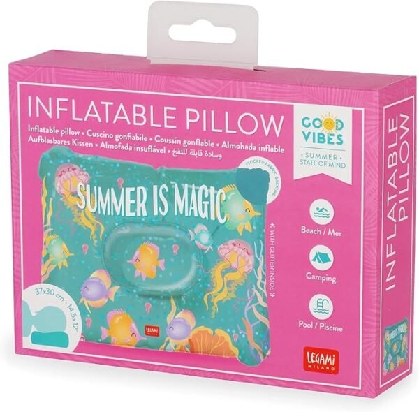 Inflatable pillow - summer is magic