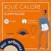 QUE CALOR! - VENTAGLIO PIEGHEVOLE - OUT OF OFFICE