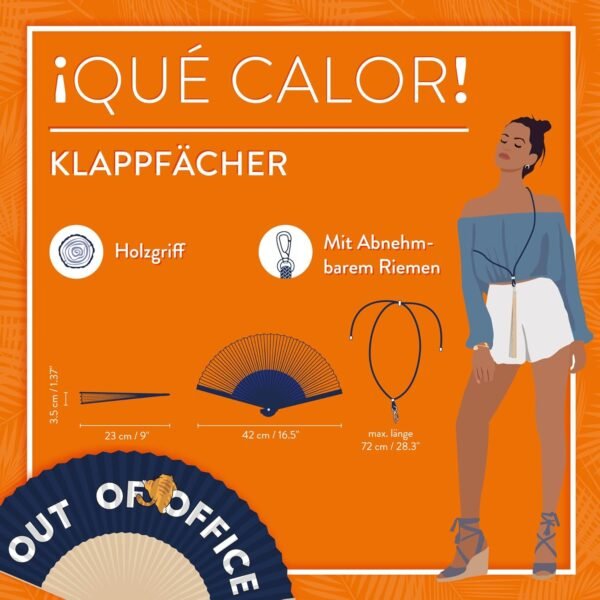 QUE CALOR! - VENTAGLIO PIEGHEVOLE - OUT OF OFFICE