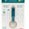 6-in-1 Keychain Charging Cable - Cavo Ric. Portachiavi 6 In 1 - Petrol