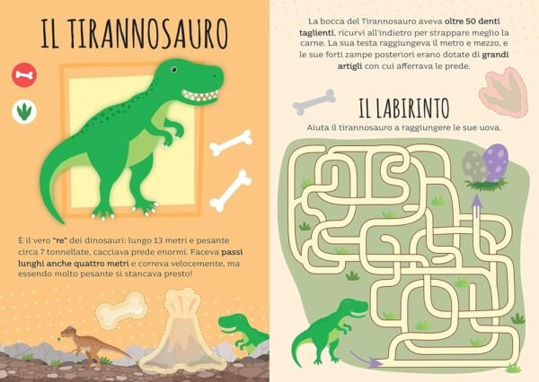 VALIGETTA CON CARTE E STICKERS - T-REX PIGLIA TUTTO .