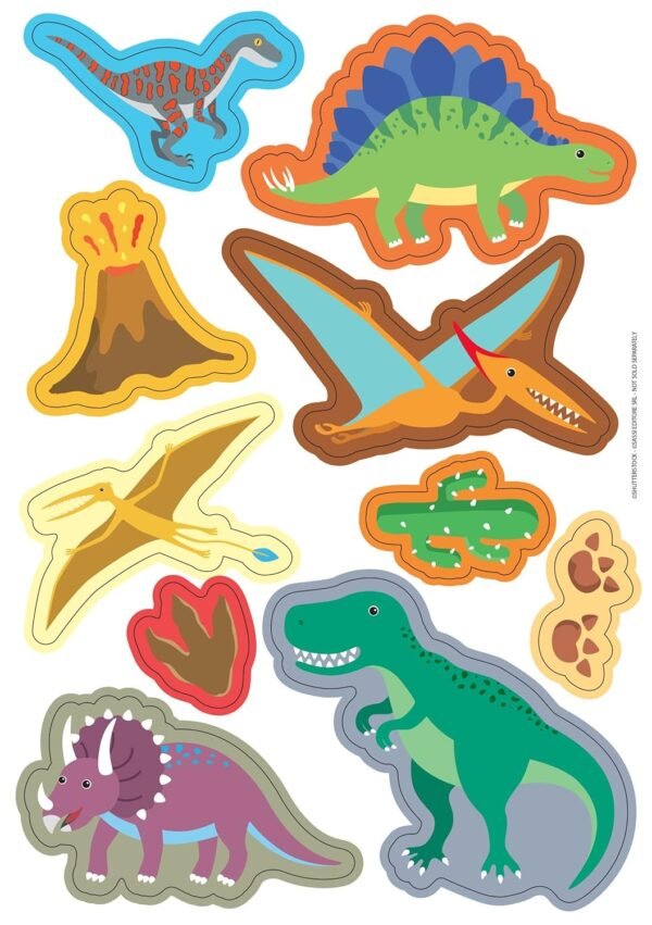 VALIGETTA CON CARTE E STICKERS - T-REX PIGLIA TUTTO .