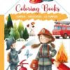 COLOURING BOOKS 5 Y - POMPIERI (MULTILINGUA) AA.VV.