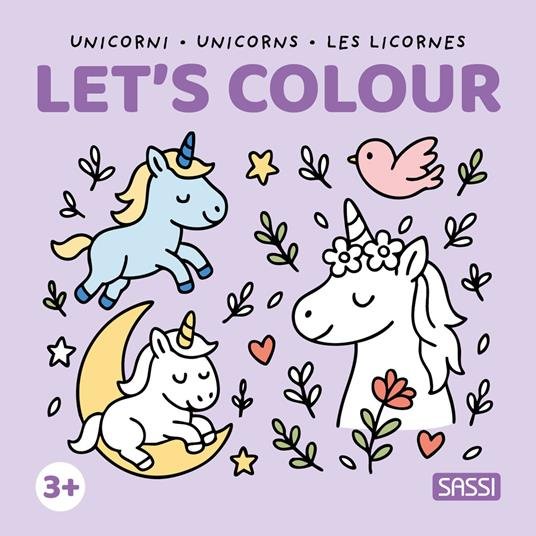 COLOURING BOOKS 3 Y - UNICORNI (MULTILINGUA) AA.VV.