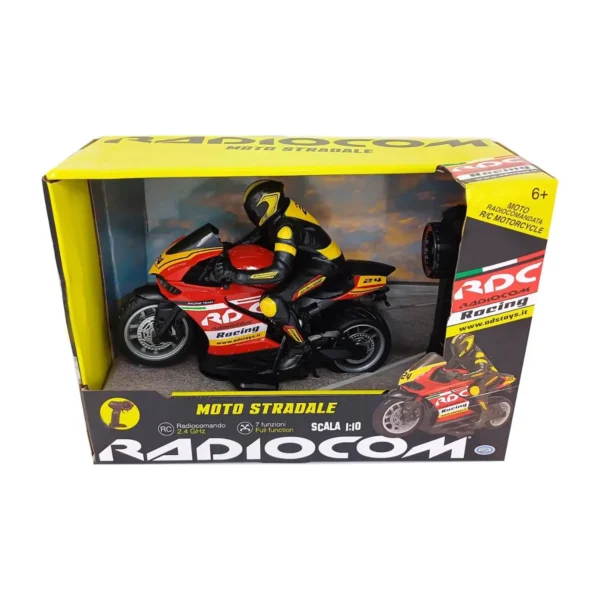 RADIOCOM - MOTO STRADALE RC SCALA 1:10