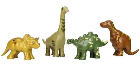 Manetico puzzle 4 dinos: Triceratops, Stegosaurus, T-Rex & Brachiosaurus