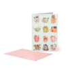 Biglietto d'auguri - greeting card - cats tea cup