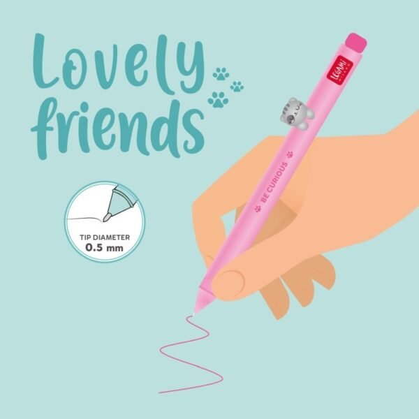 Lovely Friends Kit 15pcs - Penna gel animal. decorativo - Kitty