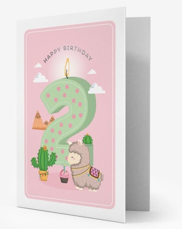 Biglietto d'auguri - greeting card - 2 - girl
