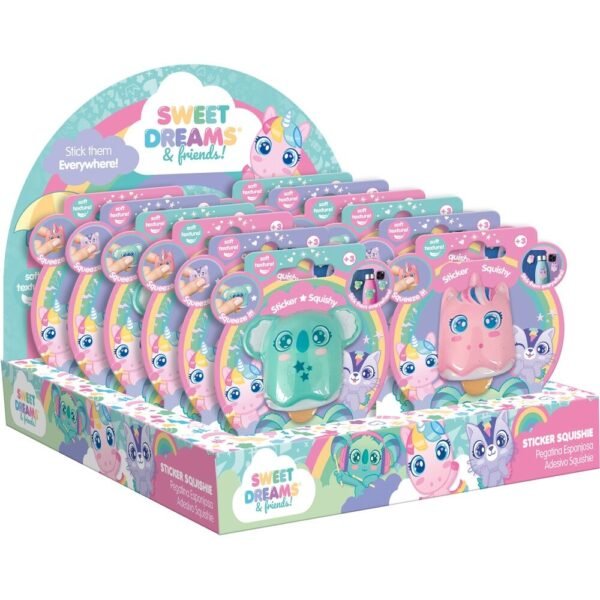 Squishy stickers multipurpose stress free sweet dreams & friends