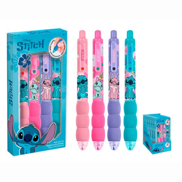 Puffy grip pens set stitch