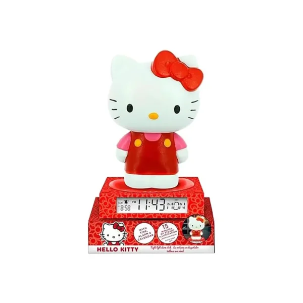 3D lamp with alarm clock and date hello kitty & friends