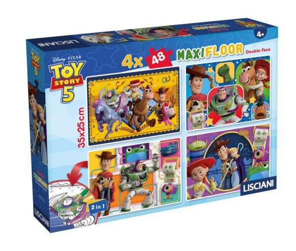 DISNEY PUZZLE DF MAXIFLOOR 4 X 48 TOY STORY 5