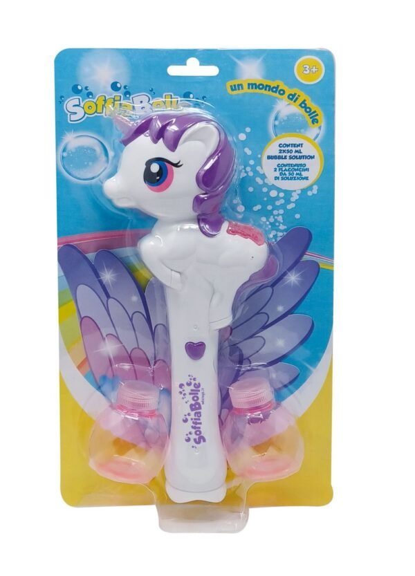 SOFFIABOLLE - SPARA BOLLE UNICORNO LUCI 100 ML