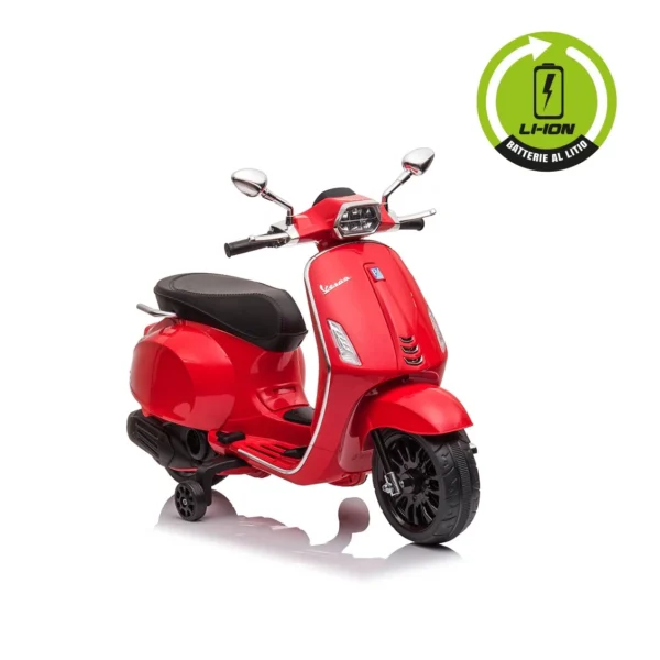 Moto vespa sprint rossa lithium