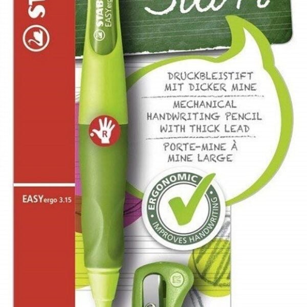 scu-64401.jpg STABILO EASYergo 3.15 blister verde chiaro/verde scuro