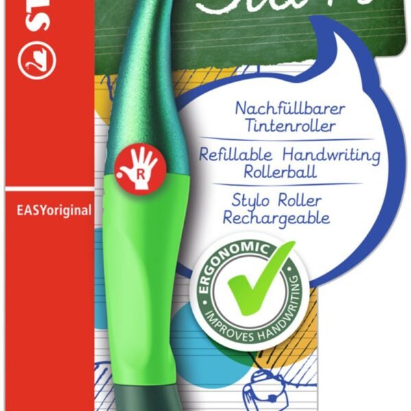 STABILO EASYoriginal Holograph Edition blister verde + 1 refill M blu