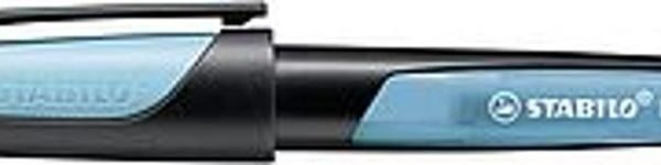 scu-72814.jpg STABILO EASYbuddy fusto nero/blu chiaro +1 cartuccia blu