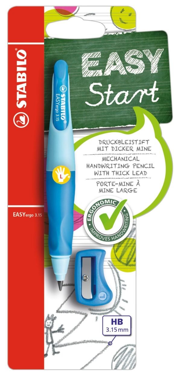 STABILO EASYergo 3.15 blister blu/azzurro