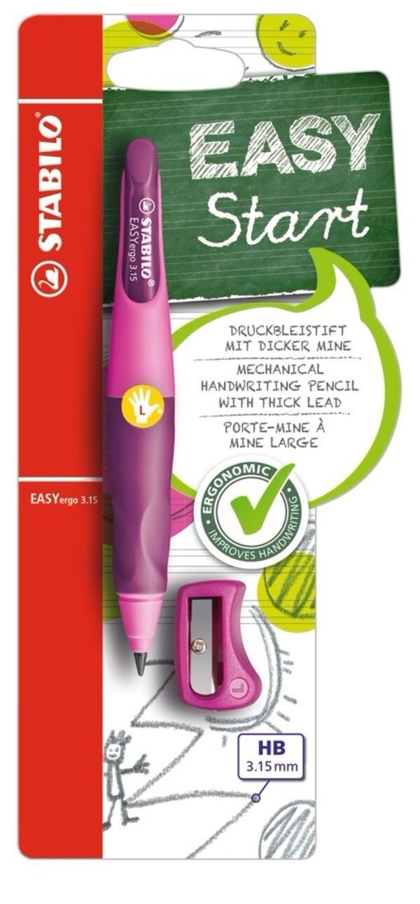 STABILO EASYergo 3.15 blister rosa/lilla