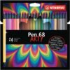 STABILO Pen 68 astuccio in cartone ARTY da 24 colori ass.