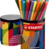 Stabilo pen 68 barattolo di metallo arty da 45 colori assortiti