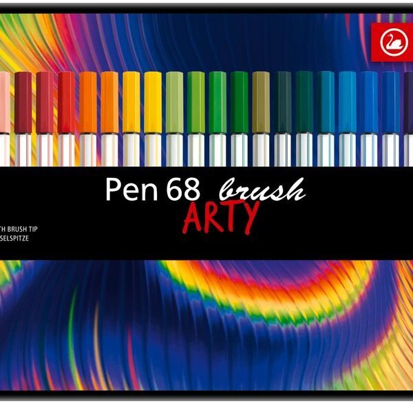scu-72865.jpg STABILO Pen 68 brush scatola in metallo ARTY da 30 colori ass.