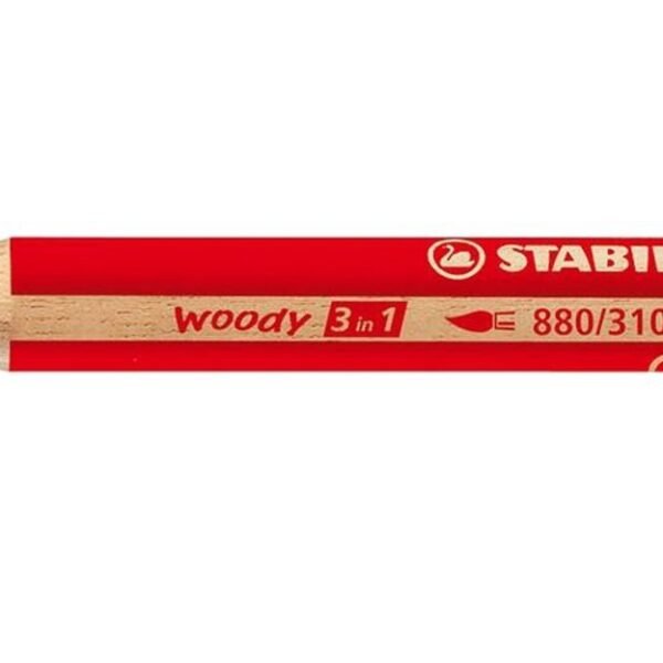 STABILO woody 3in1 rosso carminio