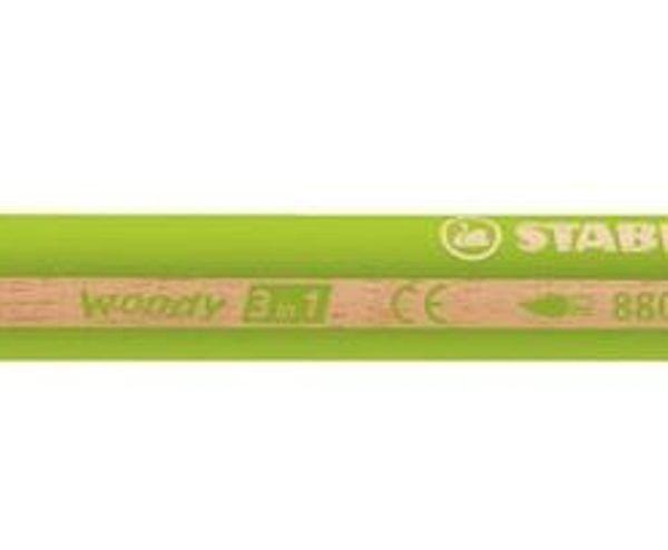 STABILO woody 3in1 verde foglia