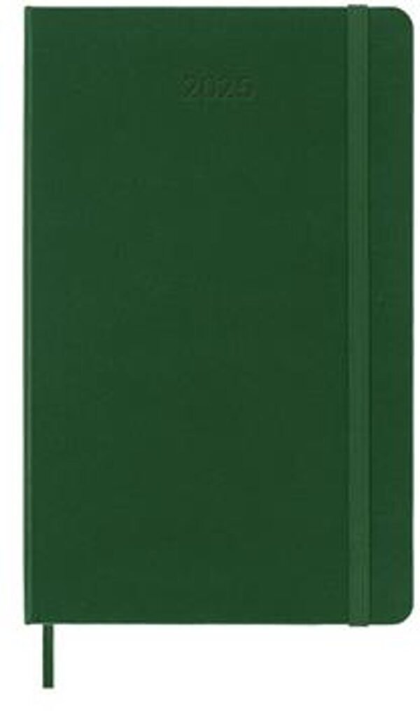 AG.12M GIORN. LG C.RIG. VERDE MIRTO MOLESKINE 2025